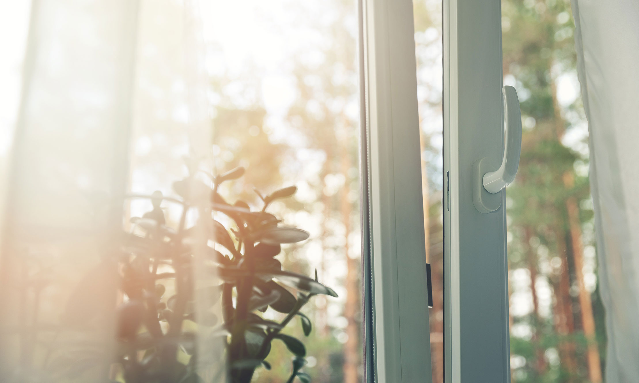 Fenster im Sonnenlicht